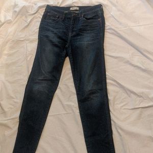 Madewell High Rise Skinny Jeans Dark Wash 29Tall